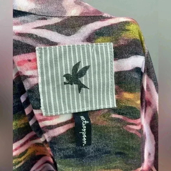 ONE TEASPOON Womens 6 Artsy Wear Sleeveless Tank Top Tunic Scoop Neck Back Multi - Picture 12 of 13